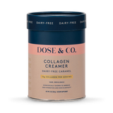 Holland & Barrett Dose & Co Dairy-Free Collagen Creamer Caramel 340g- Buy online at McGrocer