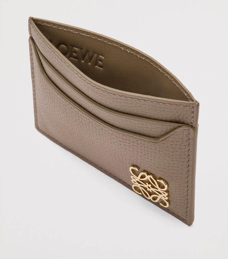 LOEWE calfskin card holder with Anagram motif H7.5cm - British product
