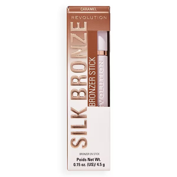 Revolution Skin Silk Bronzer Stick Tan Caramel, imported from the UK