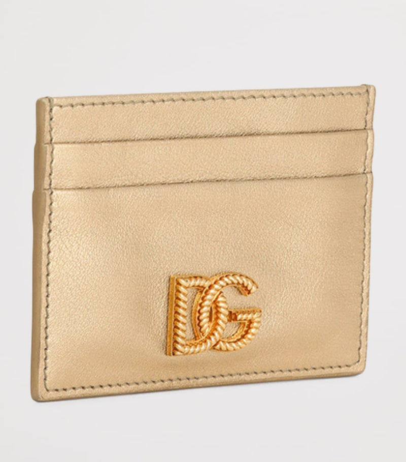 Dolce&Gabbana laminated calfskin logo card holder, UK version