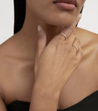 Monica Vinader Diamond Essentials ring 14kt gold, imported from the UK