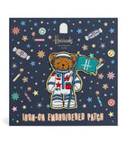 Harrods astronaut bear embroidered patch, UK version
