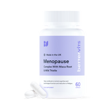 Holland & Barrett Bettervits Menopause Complex with Maca Root and Milk Thistle Capsules 60 Capsules- Buy online at McGrocer