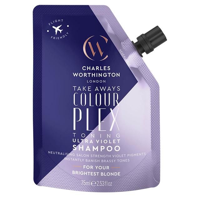 Charles Worthington Colourplex Toning Ultra Violet Shampoo Takeaway 75ml