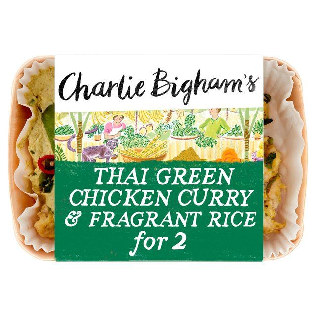 Charlie Bigham's Thai Green Chicken Curry with Rice for 2 805g