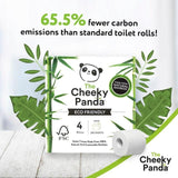 Cheeky Panda Natural Bamboo Toilet Tissue 4 per pack
