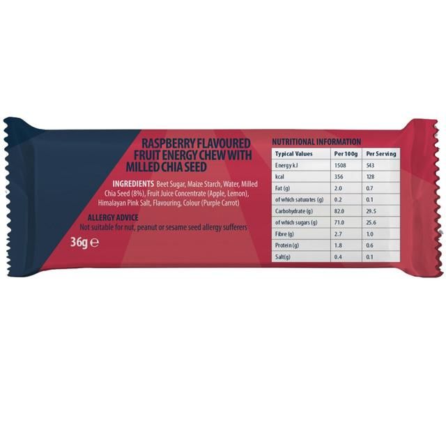 Chia Charge Chia Chews Raspberry 36g