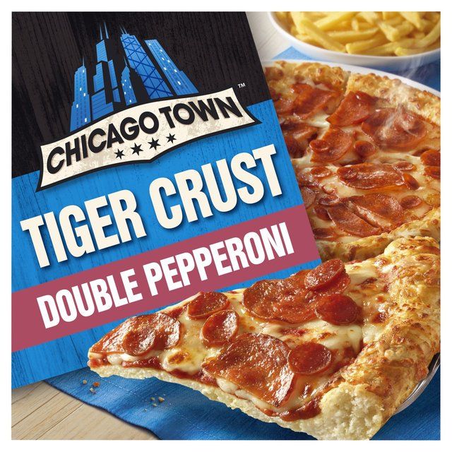 Chicago Town Tiger Crust Double Pepperoni Pizza 320g