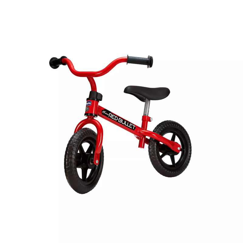 Chicco Red Bullet balance bike for toddlers, imported from the UK