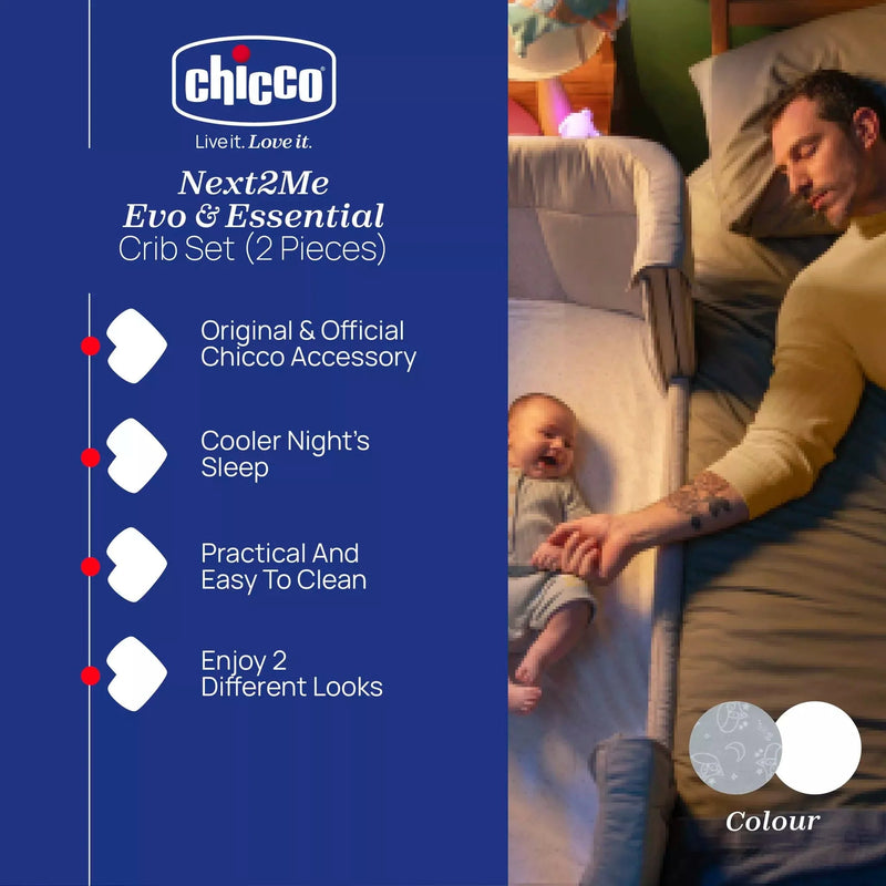 Chicco cotton crib sheet set Grey Fox, 2 piece (British brand)