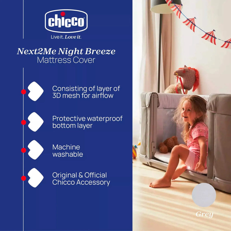 Chicco Next2Me Forever Night Breeze mattress cover - British product