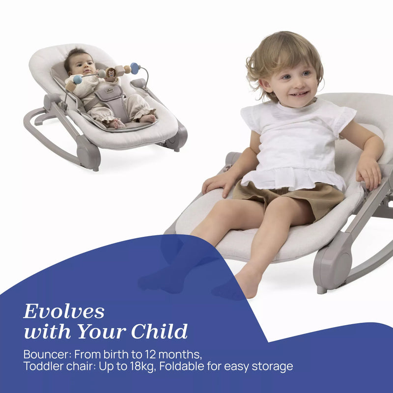 Chicco Magia baby rocker chair in Vanilla, UK version
