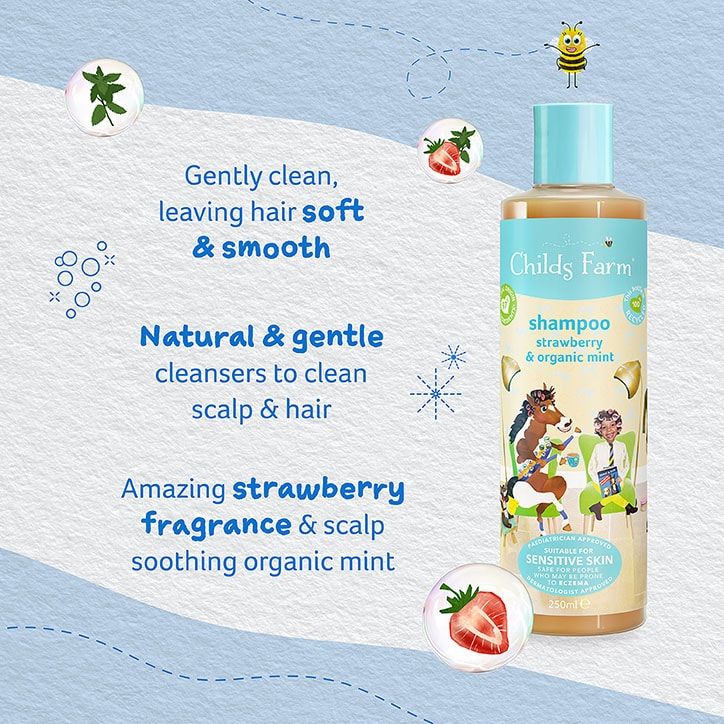 Childs Farm Shampoo - Strawberry & Organic Mint 250ml