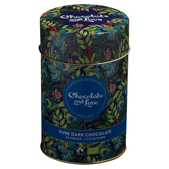 Chocolate and Love Rich Dark Tin Mixed Napolitains 165g