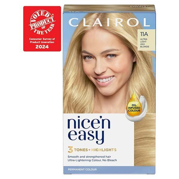 Clairol Nice'n Easy Hair Dye SB1 Ultra Light Beach Blonde 11A Ultra Light Ash Blnde