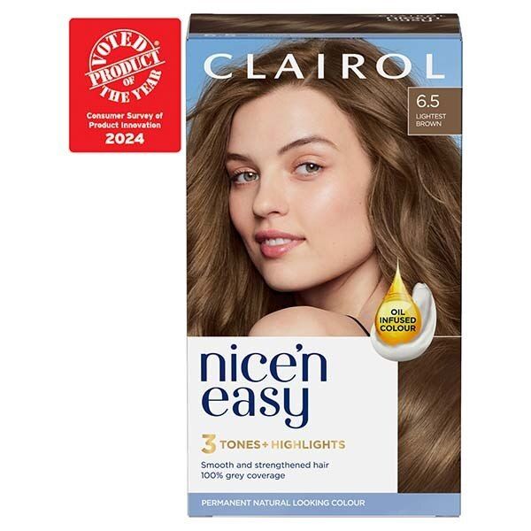 Clairol Nice'n Easy Hair Dye SB1 Ultra Light Beach Blonde 6.5 Lightest Brown