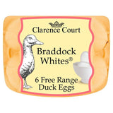 Clarence Court Free Range White Duck Eggs 6 per pack