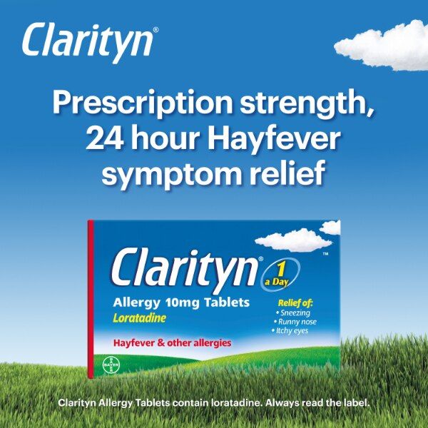 Clarityn Allergy & Hayfever Prescription Strength 60 Tablets