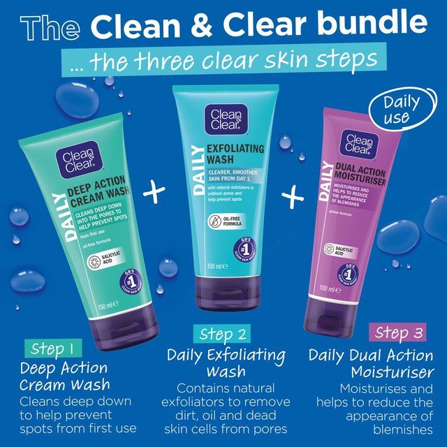 Clean & Clear Dual Action Moisturiser 100ml