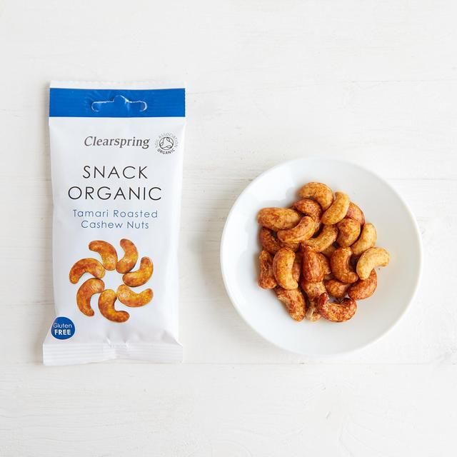 Clearspring Gluten Free Organic Tamari Roasted Cashew Nuts 30g