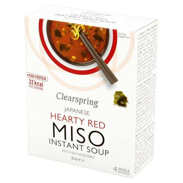 Clearspring Red Miso Soup & Sea Vegetable 4 x 10g