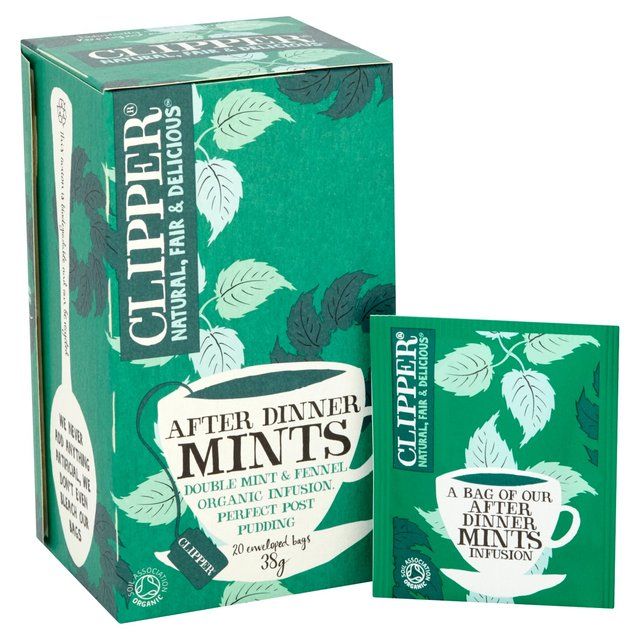 Clipper After Dinner Mints Organic Double Mint & Fennel Infusion Tea Bags 20 per pack