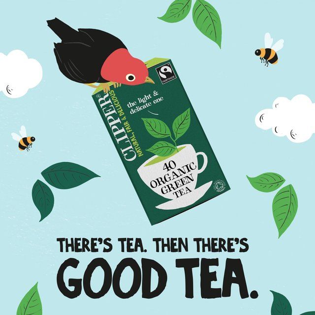 Clipper Organic & Fairtrade Green Tea 40 per pack