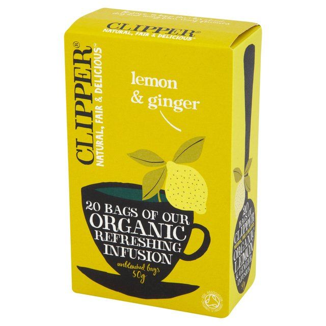 Clipper Organic Lemon & Ginger Infusion 20 per pack