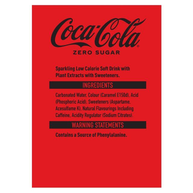 Coca-Cola Zero Sugar 4 x 250ml