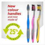 Colgate ZigZag Black Medium Toothbrush 3 per pack