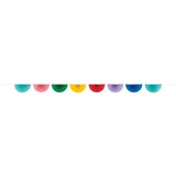 Colourful Scalloped Paper Fan Garland