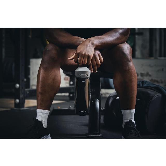 Contigo Jackson Chill Licorice Black Stainless Steel Reusable Bottle 590ml