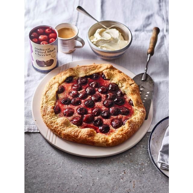 Cooks & Co Pitted Black Cherries   850g
