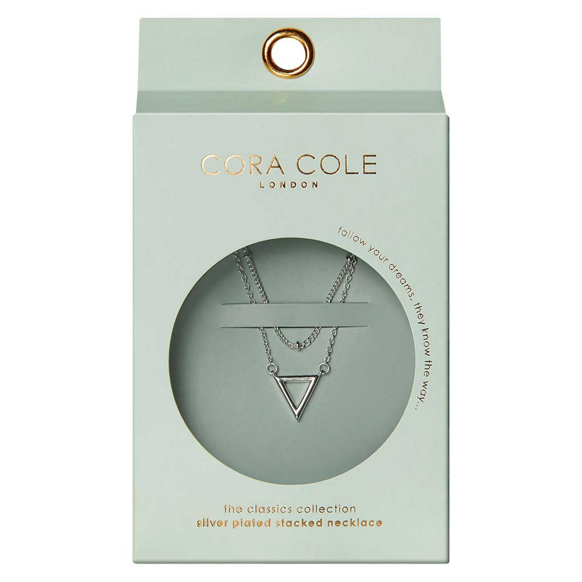 Cora Cole Silver Plated Stacked Necklace