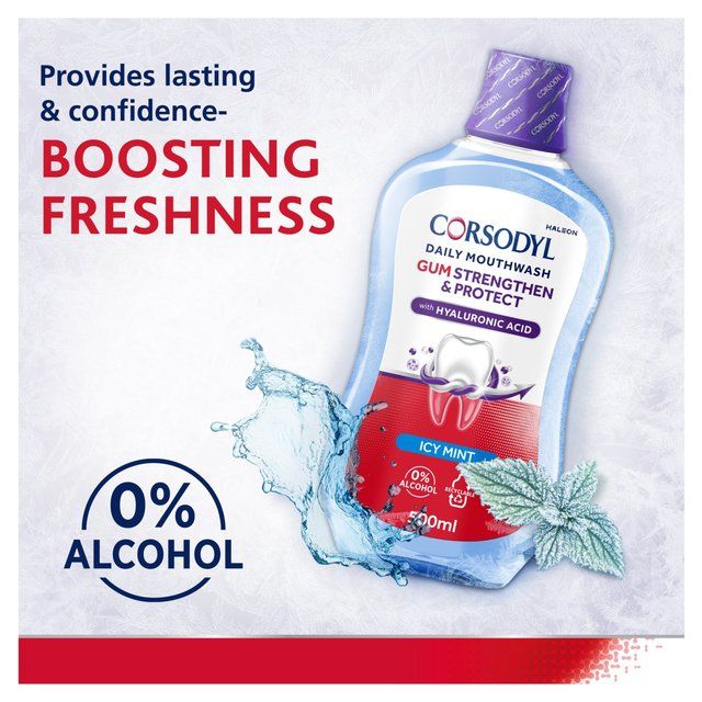 Corsodyl Gum Strengthen & Protect Mouthwash 500ml