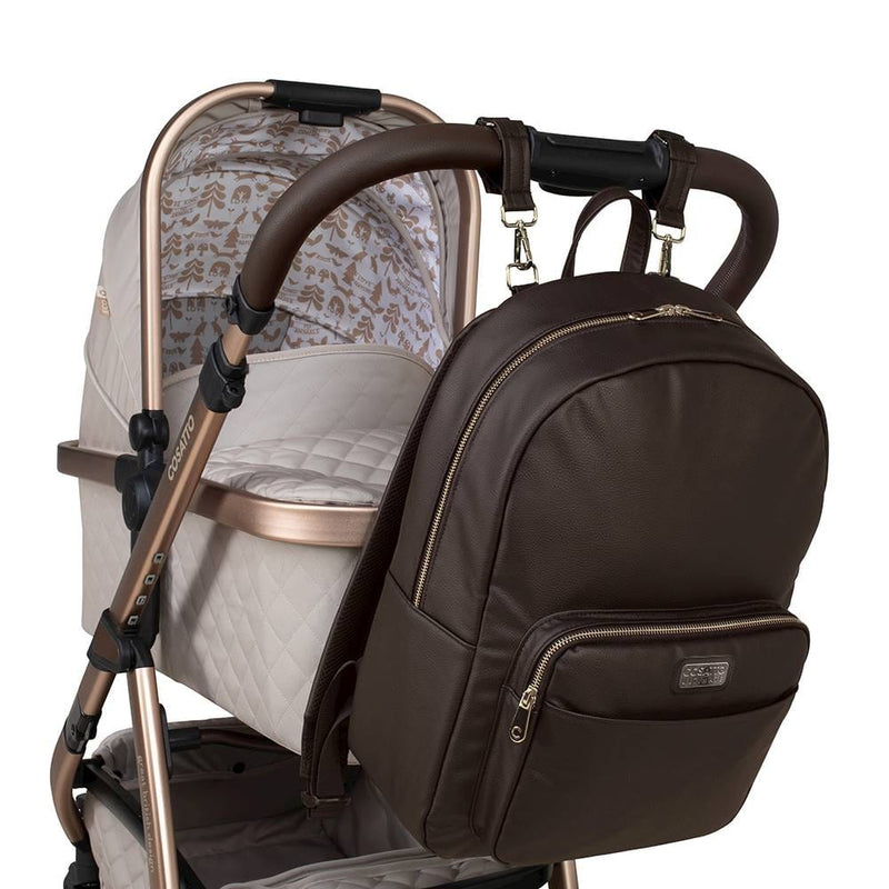 Cosatto Ultimate changing bag in brown, UK version