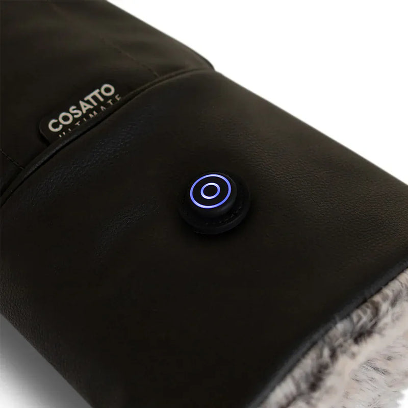 Cosatto Ultimate Heated Snuggle Mitts black, imported from the UK