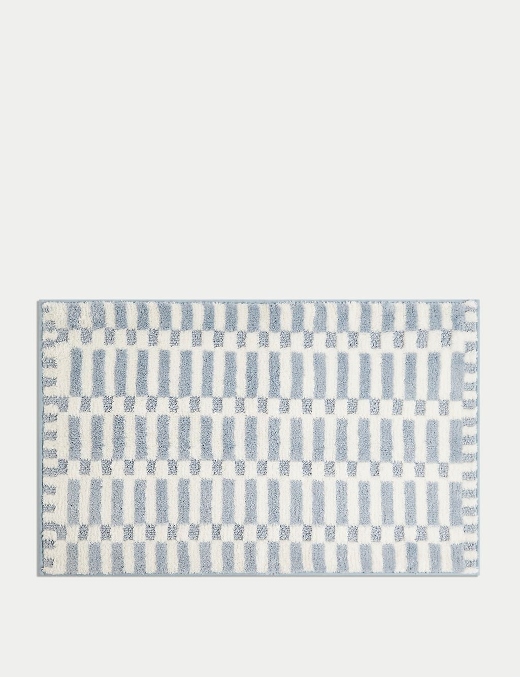 Cotton Blend Geometric Quick Dry Bath Mat