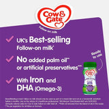 Cow & Gate 2 Follow On Baby Milk Formula Liquid 6-12 Months 200ml