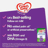 Cow & Gate 2 Follow On Baby Milk Formula Powder 6-12 Months Big Pack    2 x 600g