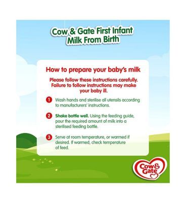 Cow & Gate First Infant Milk 6 x 200ml