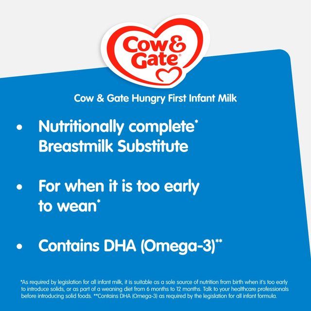Cow & Gate Hungry First Baby Milk Formula Powder from Birth    800g
