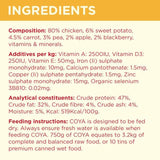 COYA Freeze-Dried Raw Adult Dog Food Chicken 750g