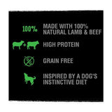 Crave Natural Grain Free Adult Complete Dry Dog Food Lamb & Beef 2.8kg