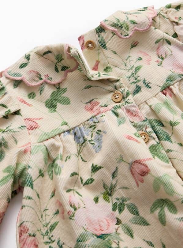 Cream Floral Vintage Print Top & Leggings Set 6-9 months