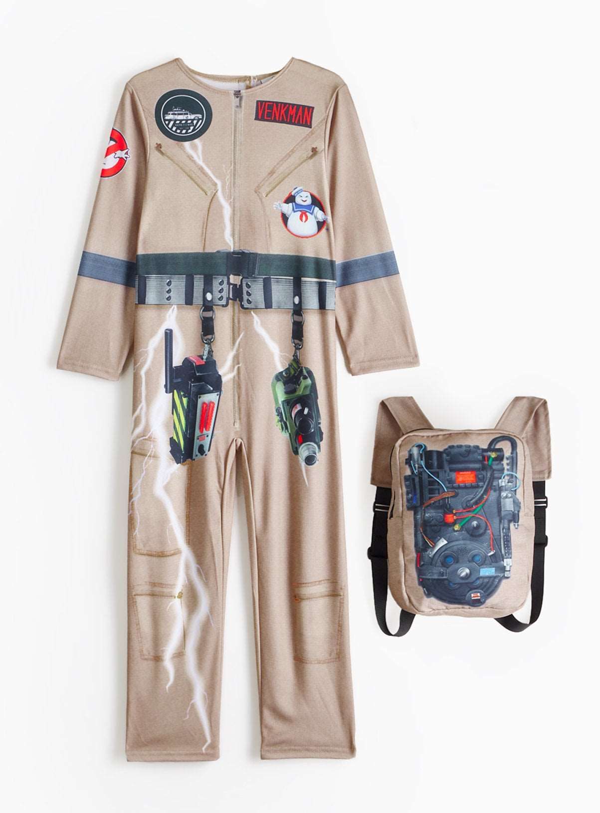 Cream Ghostbusters Fancy Dress Costume 3-4 Years