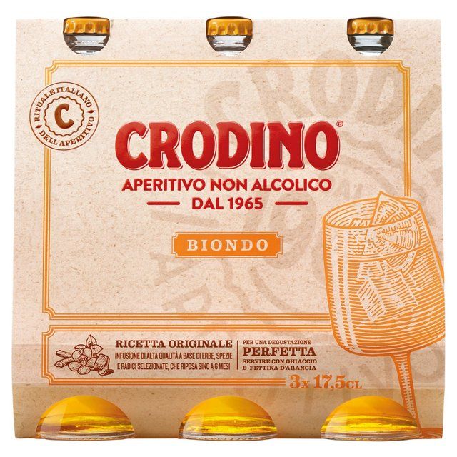 Crodino 1965 Aperitivo (Non-Alcoholic) 3 x 175cl
