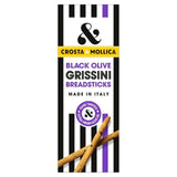 Crosta & Mollica Black Olive Grissini Breadsticks   140g