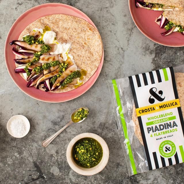 Crosta & Mollica Organic Piadina Flatbreads Wholeblend 300g
