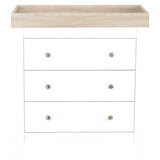 CuddleCo Clara 3 Drawer Dresser & Changer Driftwood Ash